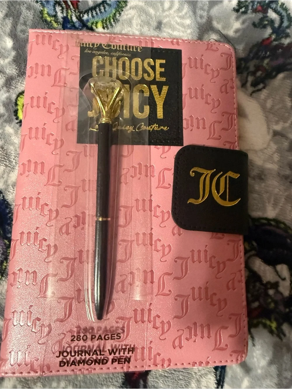 Juicy Couture Pink Journal with Diamond Pen